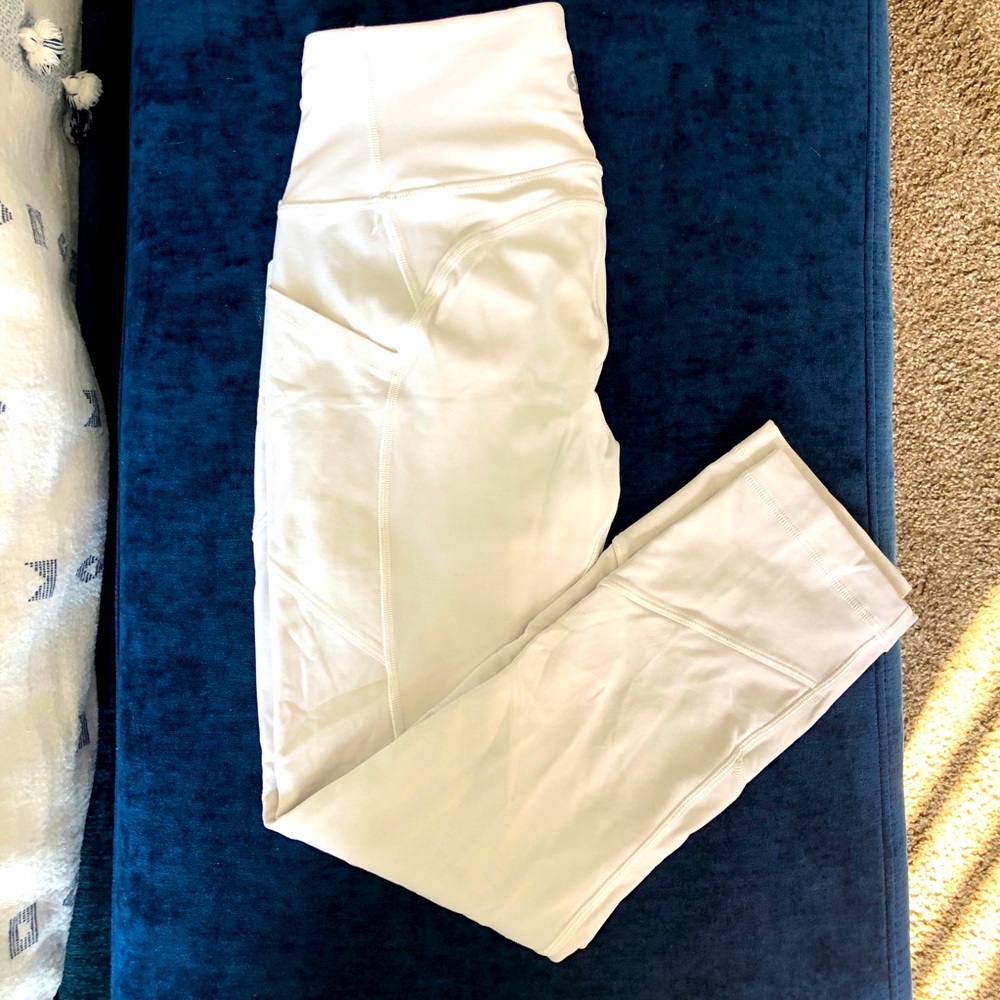 White Lululemon Compression Leggings